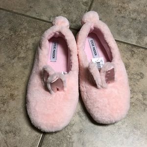 Steve Madden Daisy Bunny Faux Fur Slippers W 7/8